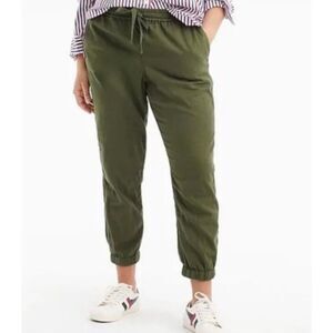 J.Crew NWT olive green drawstring jogger pant size 2